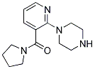 1-[3-(1-PYRROLIDINECARBONYL)-2-PYRIDIYL]PIPERAZINE Struktur