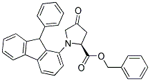 (2S)-4-OXO-1-(9-PHENYLFLUORENYL)-PROLINE BENZYL ESTER Struktur