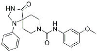 N-(3-METHOXYPHENYL)-4-OXO-1-PHENYL-1,3,8-TRIAZASPIRO[4.5]DECANE-8-CARBOXAMIDE Structure