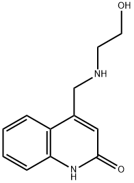 4-[(2-HYDROXY-ETHYLAMINO)-METHYL]-QUINOLIN-2-OL Struktur