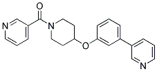 3-(3-([1-(PYRIDIN-3-YLCARBONYL)PIPERIDIN-4-YL]OXY)PHENYL)PYRIDINE Struktur