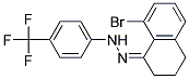 N-(8-BROMO-3,4-DIHYDRO-2H-NAPHTHALEN-1-YLIDENE)-N'-(4-TRIFLUOROMETHYL-PHENYL)-HYDRAZINE Struktur