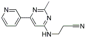 3-[(2-METHYL-6-PYRIDIN-3-YLPYRIMIDIN-4-YL)AMINO]PROPANENITRILE Struktur