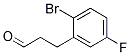 3-(2-BROMO-5-FLUORO-PHENYL)-PROPIONALDEHYDE Struktur