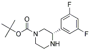 (S)-3-(3,5-DIFLUORO-PHENYL)-PIPERAZINE-1-CARBOXYLIC ACID TERT-BUTYL ESTER Struktur