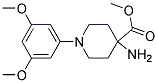 METHYL 4-AMINO-1-(3,5-DIMETHOXYPHENYL)PIPERIDINE-4-CARBOXYLATE Struktur