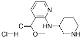 2-(PIPERIDIN-3-YLAMINO)-NICOTINIC ACID METHYL ESTER HYDROCHLORIDE Struktur