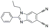 2-PHENYL-1-PROPYL-1H-BENZOIMIDAZOLE-5,6-DICARBONITRILE Struktur