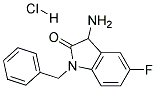 3-AMINO-1-BENZYL-5-FLUORO-1,3-DIHYDRO-INDOL-2-ONE HYDROCHLORIDE Struktur