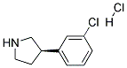 (R)-3-(3-CHLOROPHENYL)PYRROLIDINE HYDROCHLORIDE Struktur