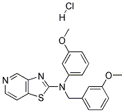 N-(3-METHOXYBENZYL)-N-(3-METHOXYPHENYL)[1,3]THIAZOLO[4,5-C]PYRIDIN-2-AMINE HYDROCHLORIDE Struktur