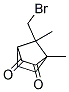 7-(BROMOMETHYL)-1,7-DIMETHYLBICYCLO[2.2.1]HEPTANE-2,3-DIONE Struktur