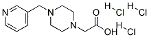 (4-PYRIDIN-3-YLMETHYL-PIPERAZIN-1-YL)-ACETIC ACID TRIHYDROCHLORIDE Struktur