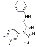 5-(ANILINOMETHYL)-4-(3,4-DIMETHYLPHENYL)-4H-1,2,4-TRIAZOLE-3-THIOL Struktur