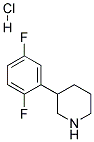 3-(2,5-DIFLUOROPHENYL)PIPERIDINE HYDROCHLORIDE Struktur