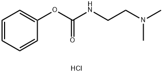 PHENYL N-[2-(DIMETHYLAMINO)ETHYL]CARBAMATE HYDROCHLORIDE Struktur