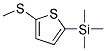 5-METHYLTHIO-2-TRIMETHYLSILYL-THIOPHENE Struktur