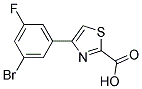 4-(3-BROMO-5-FLUORO-PHENYL)-THIAZOLE-2-CARBOXYLIC ACID Struktur