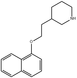 3-[2-(1-NAPHTHYLOXY)ETHYL]PIPERIDINE Struktur