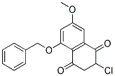 5-BENZYLOXY-2-CHLORO-7-METHOXY-2,3-DIHYDRO-[1,4]NAPHTHOQUINONE Struktur