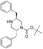 (2R,5S)-2,5-DIBENZYL-PIPERAZINE-1-CARBOXYLIC ACID TERT-BUTYL ESTER Struktur