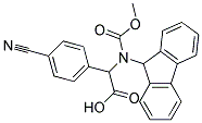 (4-CYANO-PHENYL)-[(9H-FLUOREN-9-YLMETHOXYCARBONYLAMINO)]-ACETIC ACID Struktur