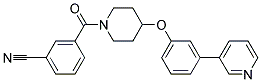 3-([4-(3-PYRIDIN-3-YLPHENOXY)PIPERIDIN-1-YL]CARBONYL)BENZONITRILE Struktur