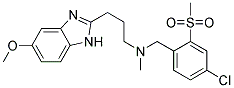 N-[4-CHLORO-2-(METHYLSULFONYL)BENZYL]-3-(5-METHOXY-1H-BENZIMIDAZOL-2-YL)-N-METHYLPROPAN-1-AMINE Struktur