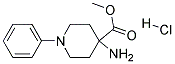 METHYL 4-AMINO-1-PHENYLPIPERIDINE-4-CARBOXYLATE HYDROCHLORIDE Struktur