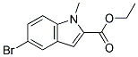 ETHYL 5-BROMO-1-METHYL-1H-INDOLE-2-CARBOXYLATE Struktur