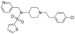 N-(1-[2-(4-CHLOROPHENYL)ETHYL]PIPERIDIN-4-YL)-N-(PYRIDIN-3-YLMETHYL)THIOPHENE-2-SULFONAMIDE Struktur