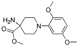 METHYL 4-AMINO-1-(2,5-DIMETHOXYPHENYL)PIPERIDINE-4-CARBOXYLATE Struktur