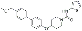 4-([4'-(METHOXYMETHYL)BIPHENYL-4-YL]OXY)-N-2-THIENYLPIPERIDINE-1-CARBOXAMIDE Struktur