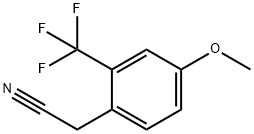 4-METHOXY-2-(TRIFLUOROMETHYL)PHENYLACETONITRILE Struktur