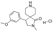 4-(3-METHOXYPHENYL)-2-METHYL-2,8-DIAZASPIRO[4.5]DECAN-1-ONE HYDROCHLORIDE Struktur