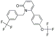 6-[4-(TRIFLUOROMETHOXY)PHENYL]-1-[3-(TRIFLUOROMETHYL)BENZYL]PYRIDIN-2(1H)-ONE Struktur