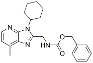 (3-CYCLOHEXYL-7-METHYL-3H-IMIDAZO[4,5-B]PYRIDIN-2-YLMETHYL)-CARBAMIC ACID BENZYL ESTER Struktur