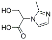 3-HYDROXY-2-(2-METHYLIMIDAZOL-1-YL)PROPIONIC ACID Struktur