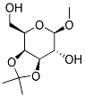 METHYL-3,4-O-ISOPROPYLIDENE-BETA-D-GALACTOPYRANOSIDE Struktur