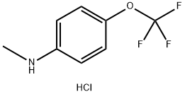 N-METHYL-N-[4-(TRIFLUOROMETHOXY)PHENYL]AMINE HYDROCHLORIDE Struktur