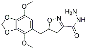 5-[(4,7-DIMETHOXY-1,3-BENZODIOXOL-5-YL)METHYL]-4,5-DIHYDROISOXAZOLE-3-CARBOHYDRAZIDE Struktur