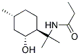 N-[1-[(1S,2R,4R)-2-HYDROXY-4-METHYLCYCLOHEXYL]-1-METHYETHYL]PROPIONAMIDE Struktur