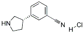 (S)-3-(PYRROLIDIN-3-YL)BENZONITRILE HYDROCHLORIDE Struktur