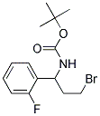 TERT-BUTYL 3-BROMO-1-(2-FLUOROPHENYL)PROPYLCARBAMATE Struktur