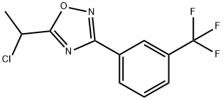 5-(1-CHLOROETHYL)-3-[3-(TRIFLUOROMETHYL)PHENYL]-1,2,4-OXADIAZOLE Struktur