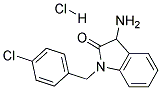 3-AMINO-1-(4-CHLORO-BENZYL)-1,3-DIHYDRO-INDOL-2-ONE HYDROCHLORIDE Struktur