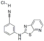 3-([1,3]THIAZOLO[5,4-B]PYRIDIN-2-YLAMINO)BENZONITRILE HYDROCHLORIDE Struktur