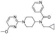 N-(CYCLOPROPYLMETHYL)-N-[1-(4-METHOXYPYRIMIDIN-2-YL)PIPERIDIN-4-YL]NICOTINAMIDE Struktur