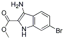 METHYL 3-AMINO-6-BROMO-1H-INDOLE-2-CARBOXYLATE Struktur