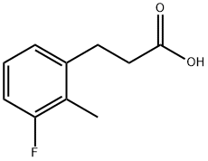 3-(3-FLUORO-2-METHYLPHENYL)PROPIONIC ACID Struktur